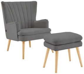 Fotoliu gri Zenia - Støraa