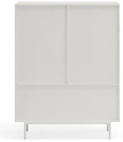 Comodă înaltă albă 97x130 cm Sierra - Teulat