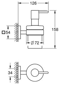Grohe Start Cube dozator sapun 160 ml negru 410982430