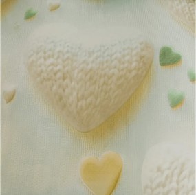 Lenjerie de pat din microfibra HEARTAMI colorată Dimensiune lenjerie de pat: 2 buc 70 x 80 cm | 160 x 200 cm