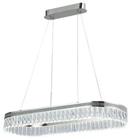 Candelabru cu cristale LED reglabil, suspendat pe cablu THALIA LED/50W/230V 3000-6000K + telecomandă