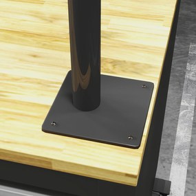 HOMCOM Suport de reparații bicicletă reglabil pe înălțime, clemă rotativă 360°, capacitate max. 25 kg, 41-60x13x13 cm, negru | Aosom Romania