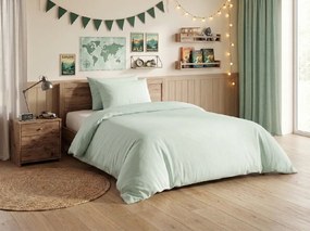 Lenjerie de pat din bumbac CALMORA mentolová Dimensiune lenjerie de pat: 2 buc 70 x 90 cm | 200 x 220 cm