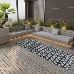 vidaXL Covor de exterior, ARAKIL negru, 80x250 cm
