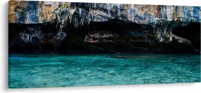Tablou cu apă și stâci (120x50 cm)