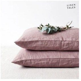 Față de pernă din in 40x40 cm Ashes of Roses – Linen Tales