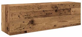 860101 vidaXL Dulap perete de baie, lemn vechi, 100x25x30 cm, lemn prelucrat