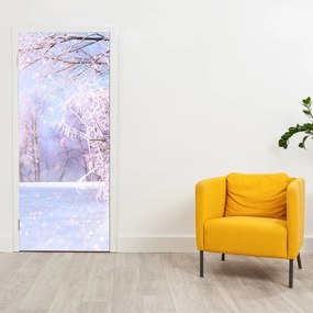 Fototapet pentru ușă - Iarnă geroasă (95x205cm)