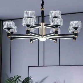 Lustra led cristal Reina, 12 Brate