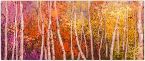 Tablou - Pădurea colorată (120x50 cm)