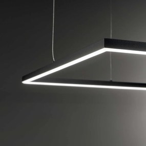 Lustra LED design modern geometric ORACLE SLIM SP D070 SQUARE 3000K ON-OFF BK