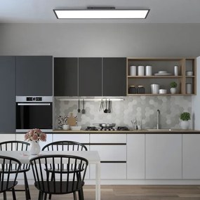 Panou LED aplicat dimabil FLAT LED/36W/230V negru Leuchten Direkt 14757-18 + telecomandă