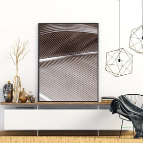 Poster - detaliu de pană de pasăre (A4)