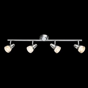 Lustra cu 4 spoturi design modern Alaska crom, transparent