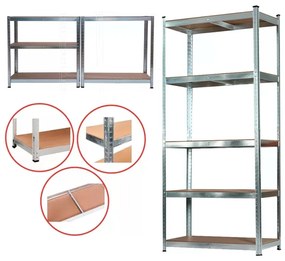 Raft rezistent 180x90x40 cm 175 kg cromat