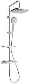 Mexen KT33 set de duș cu pară de tip ploaie și baterie termostatică, Crom - 771503393-00
