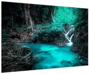 Tablou - Oază turcoaz (90x60 cm)