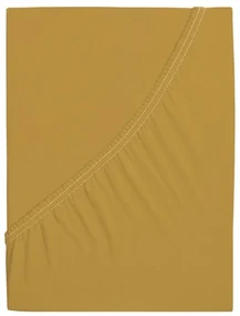 Cearsaf Jersey ALVORA 180x200 cm mustar