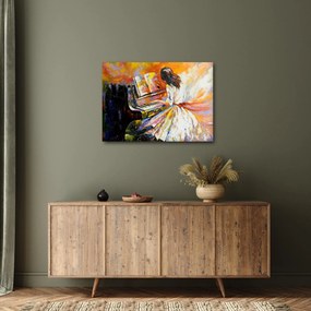 Tablou - Femeia cântând la pian (70x50 cm)