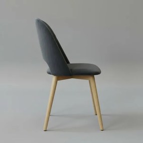 Scaun de sufragerie THEO gri închis