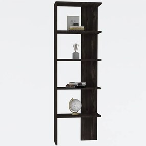 Biblioteca Evon  culoare antracit 160 cm