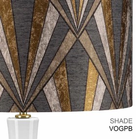 Lampă de masă Elstead MILO-AB-TL-VOGPB MILO 1xE27/60W/230V gri/auriu