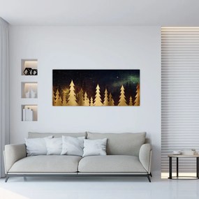 Tablou - Noapte de aur (120x50 cm)