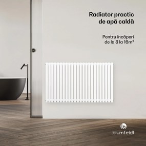 Blumfeldt Radiator Delgado | Design modern | 63 x 100 cm | 891 W | Conexiune centrală