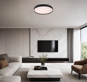 Rabalux 71517-LED Plafonieră cu dimmer TERESIA 24W/230V 3000-6500K Ø 38 cm neagră + telecomandă