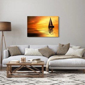 Tablou - Sailboat la apus de soare (90x60 cm)