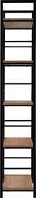 Raft, negru/stejar, KELER TIP 2