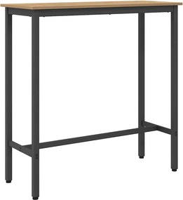 vidaXL masă Stejar Artizanal 100 x 40 x 100,5 cm