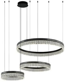 Candelabru din cristal cu LED reglabil, suspendat pe cablu THALIA LED/120W/230V 3000-6000K + telecomandă