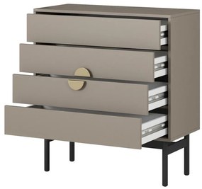 Comodă Stellia S4  (cappuccino + negru). 1099086