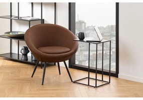 Măsuță auxiliară cu blat cu aspect de marmură 43x35 cm Infinity – Actona