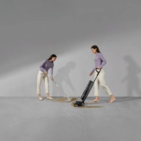Aspirator vertical si mop Dreame H12 Pro FlexReach HHR44A, 400 W, 18 000 Pa, 50 min, 4 moduri, Curatare umeda pana la 90°C, Autocuratare si autosuscare, Ecran LED, Negru