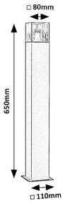 Stalp pentru exterior, terasa sau gradina, IP54 Loanda H-65cm