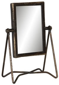 Oglinda masa metal maro 15x10x22 cm