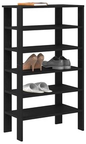 vidaXL Pantofar, negru, 61x32x105 cm, lemn prelucrat