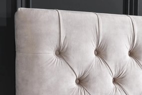 Pat elegant tapitat cu catifea sampanie, Paris 180x200cm A-6543105 VC