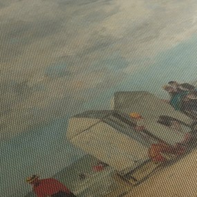 Tablou - Eugène Boudin, Beach Scene, reproducere (150x105 cm)