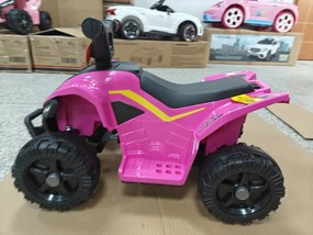 AIYAPLAY ATV Electric pentru Copii 18-48 Luni, 6V, 2 km/h, Sarcină 25 kg, Fuchsia | Aosom Romania