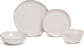 Serviciu de masă 24 buc. din gresie Snow Heart – Bonami Essentials