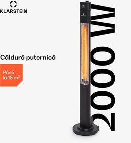 Blumfeldt Heat Guru, încălzitor cu infraroșu, 2000 W, 3 trepte de încălzire, telecomandă, negru
