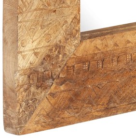 Oglinda sculptata manual, 110x50x11 cm, lemn masiv de mango 1, 110 x 50 x 11 cm