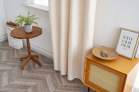 Draperie opaca DUNES VELVET 140x250 cm, crem Agatat: Inele metalice