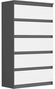 Comoda înaltă R-5 - diferite variante de culoare antracit mix biela