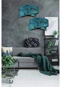 Lustră pe cablu REZO 1xE27/60W/230V turcoaz