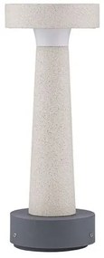 Stalp LED din ciment pentru exterior IP65 Cram White H-30cm