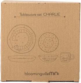 Set de veselă pentru copii 3 buc. din gresie Charlie – Bloomingville Mini